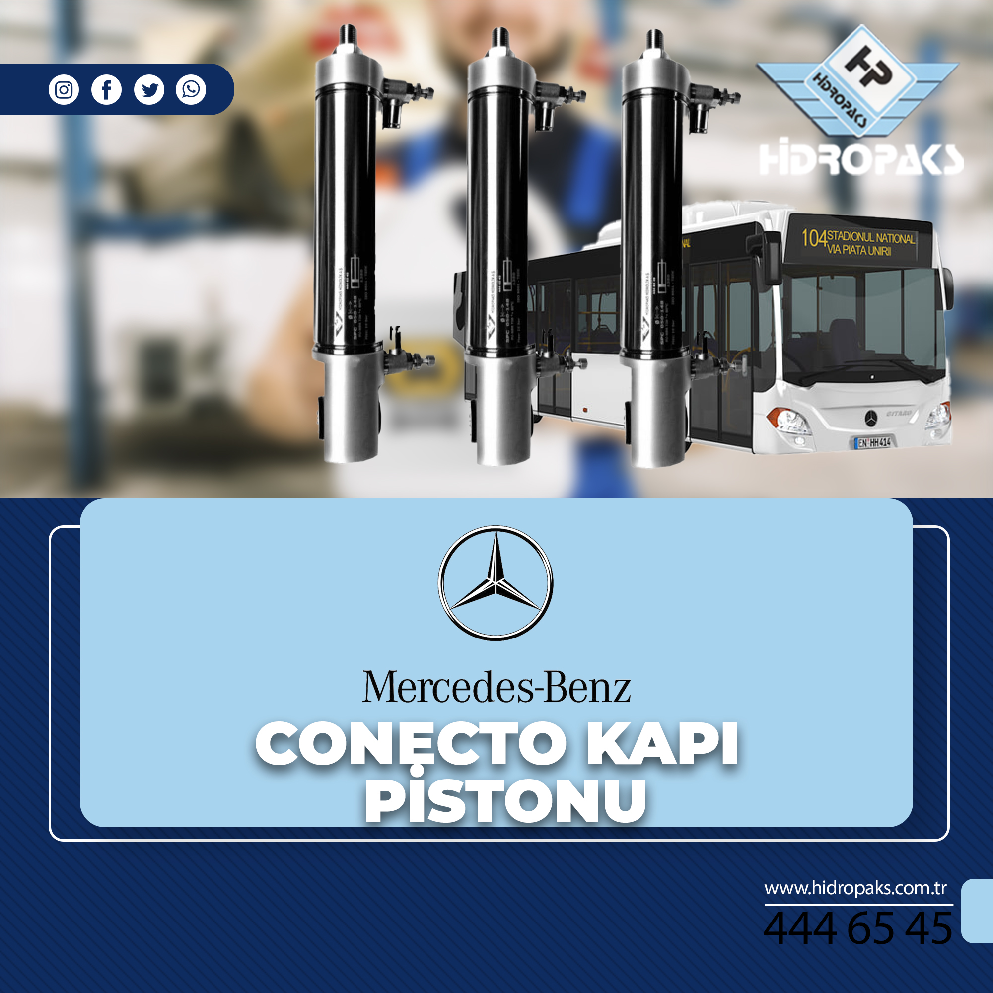 Mercedes Conecto Kapı Silindiri